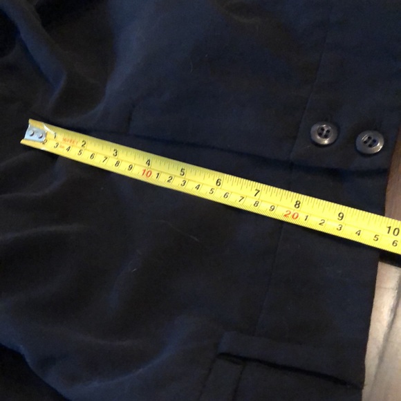 AB Studio Classic black wide leg pants with faux front and back real pockets - Picture 9 of 9